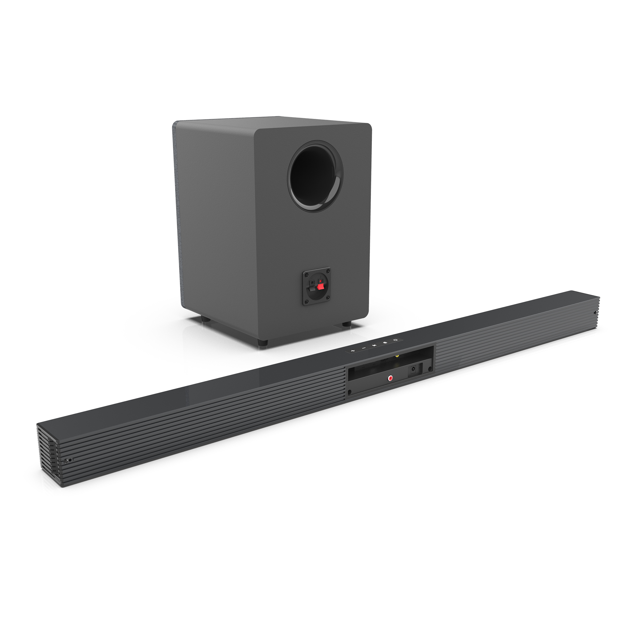 Home Bar And Theater - 84W テレビ用サウンドバー サブウーファー付き サウンドバー 2.1 ワイヤレススピーカー