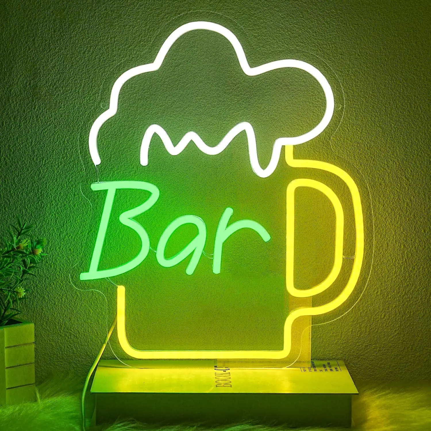 Home Bar And Kitchen - ビールバーネオンサインUSB調光可能なLEDライト、ビジネスバー、自宅寝室、ショップ、キッチン、モール、壁飾り、ナイトライト、ギフトに最適