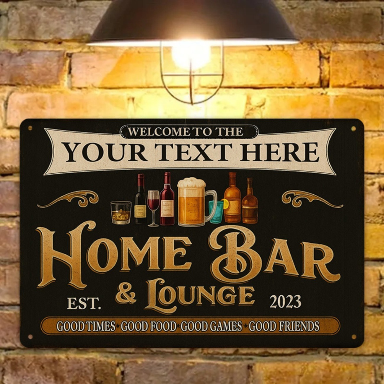 パーソナライズされたカスタムヴィンテージホームバー＆ラウンジ - Home Bar Lounge のレビューと価格