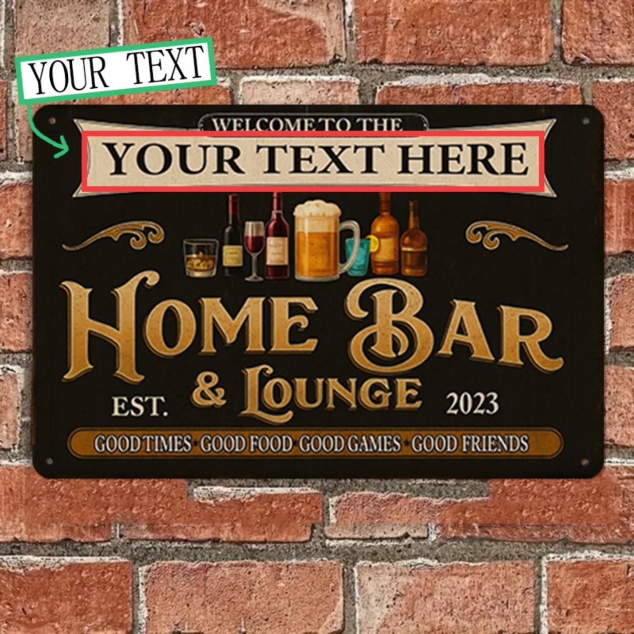 パーソナライズされたカスタムヴィンテージホームバー＆ラウンジ - Home Bar Lounge のレビューと価格