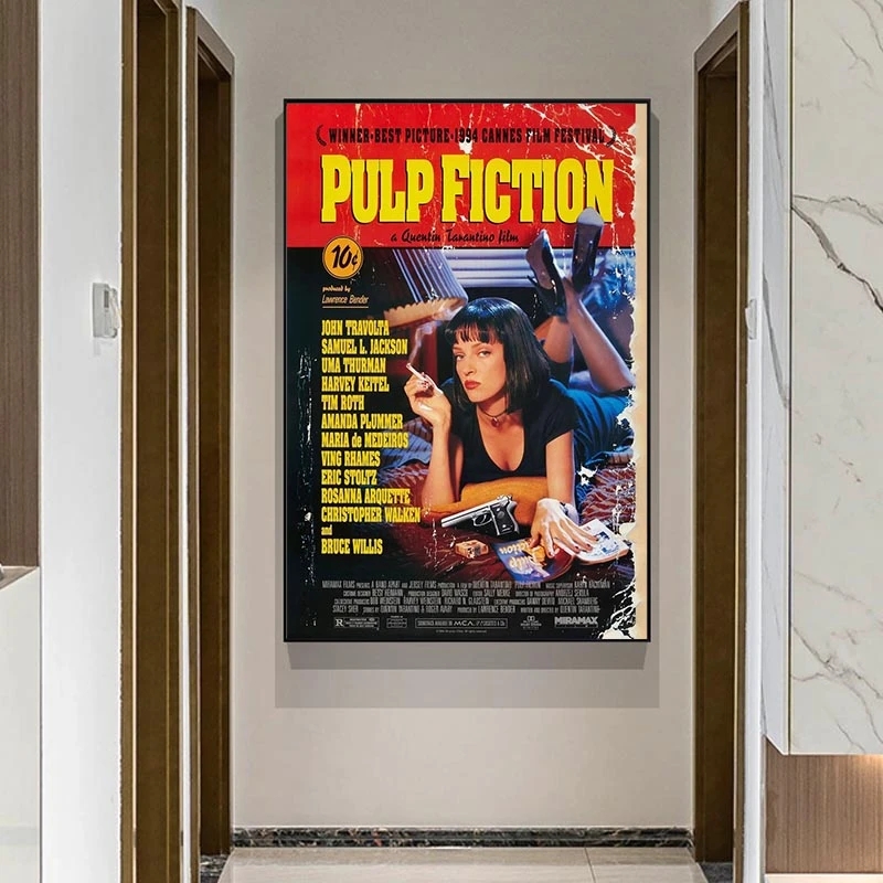 クラシックな映画館のポスター,レトロなキャンバスの絵,ヴィン - Home Bar And Theater のレビューと価格
