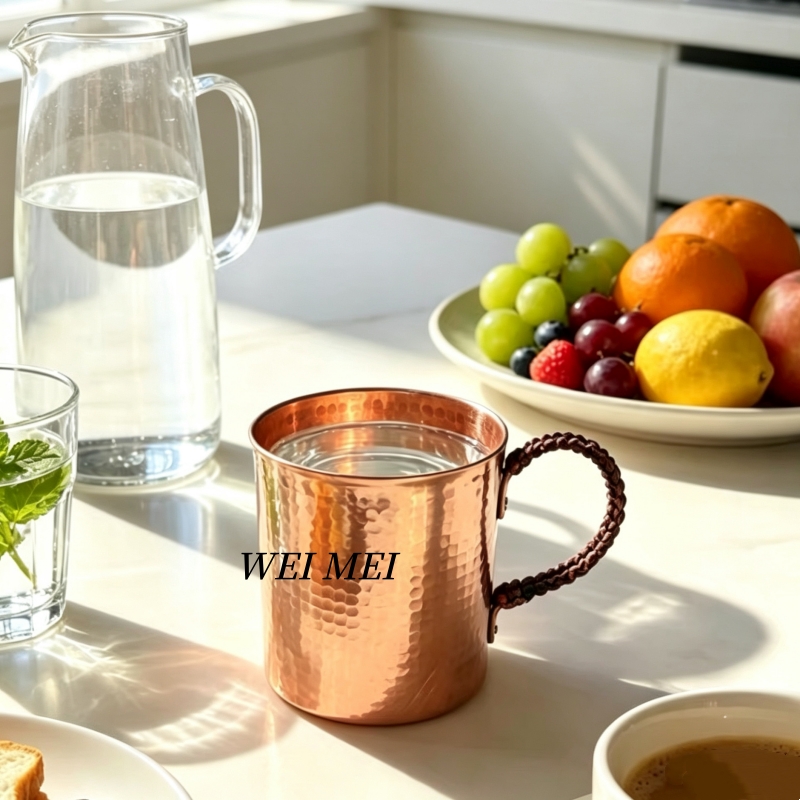 ヴィンテージ銅製コーヒーカップ、ウォーターマル 350ml  - Mule Copper Mug のレビューと価格