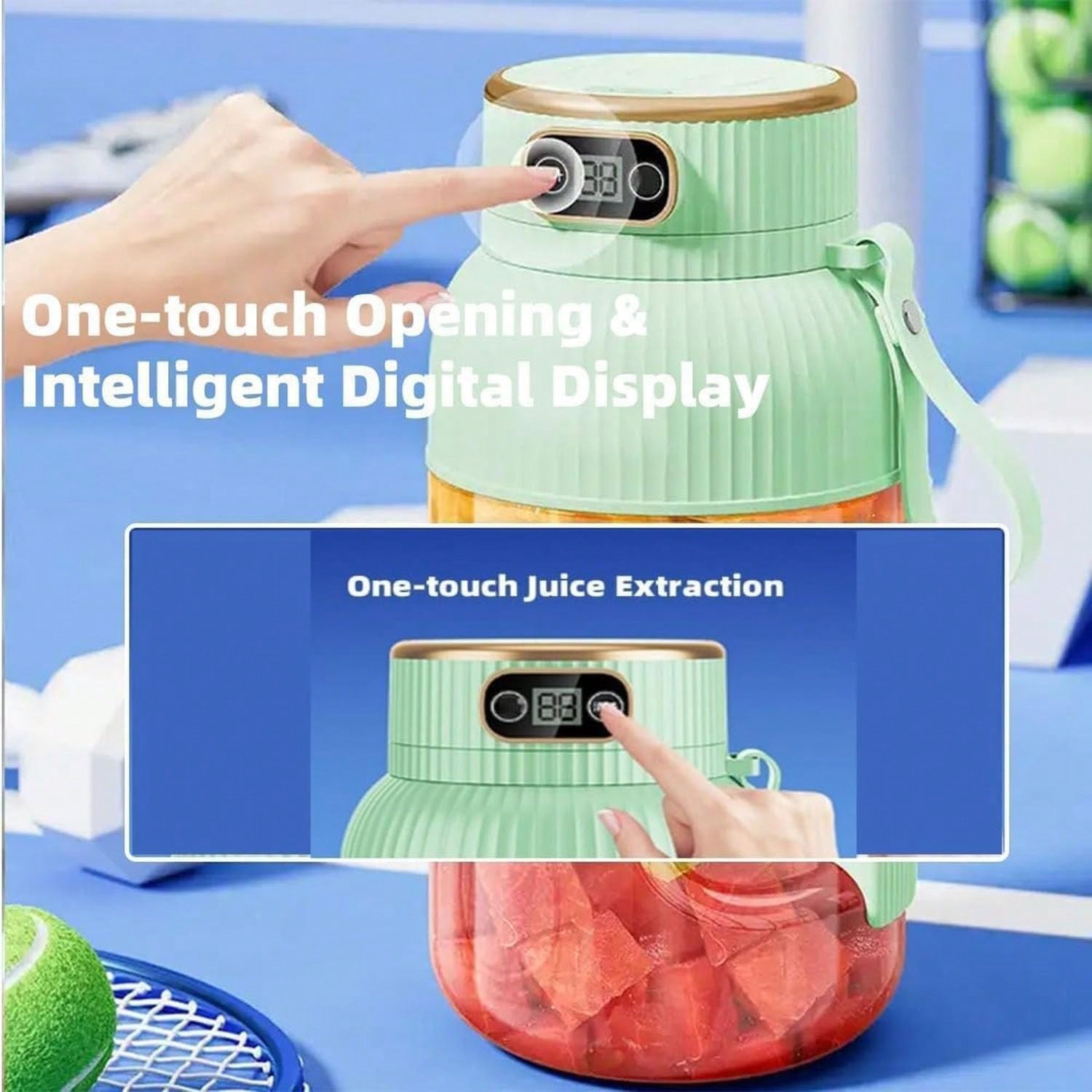 1パック10枚刃ポータブルジューサーブレンダー、果物、野菜、 - Citrus Juicer Bar のレビューと価格